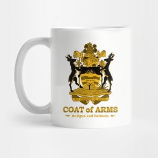 Antigua and Barbuda Coat of Arms Gold Mug